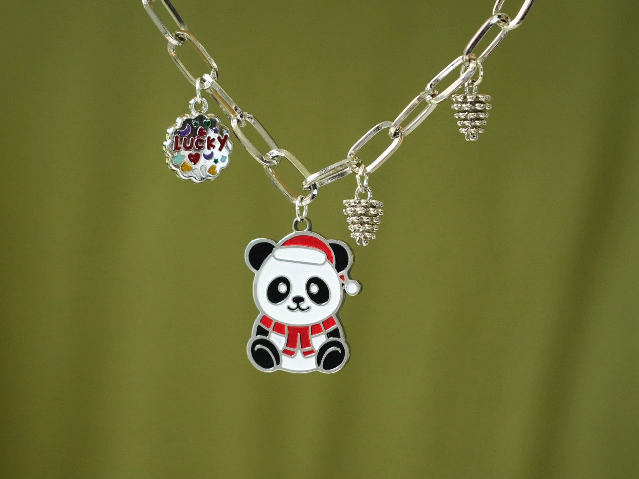 Lucky Christmas Panda Bracelet - Panda Design