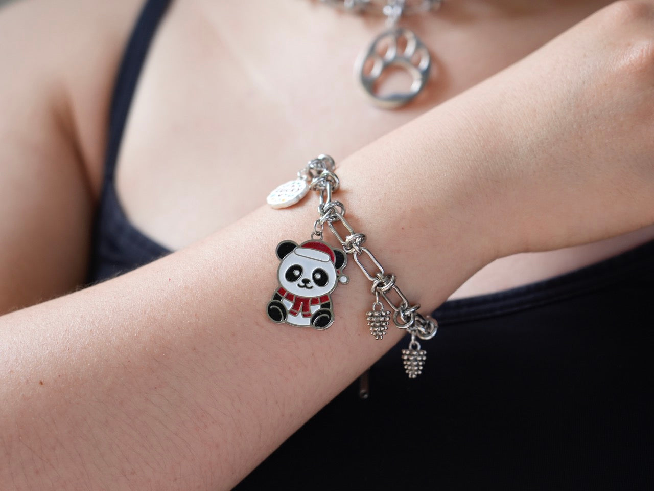 Lucky Christmas Panda Bracelet - Panda Design