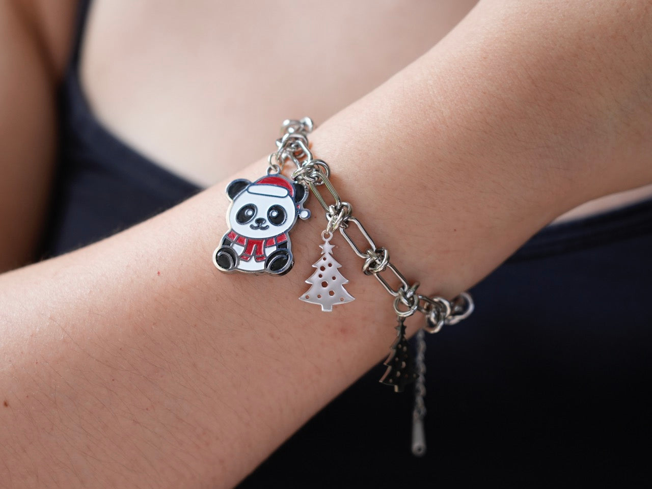 Lucky Christmas Panda Bracelet - Panda Design