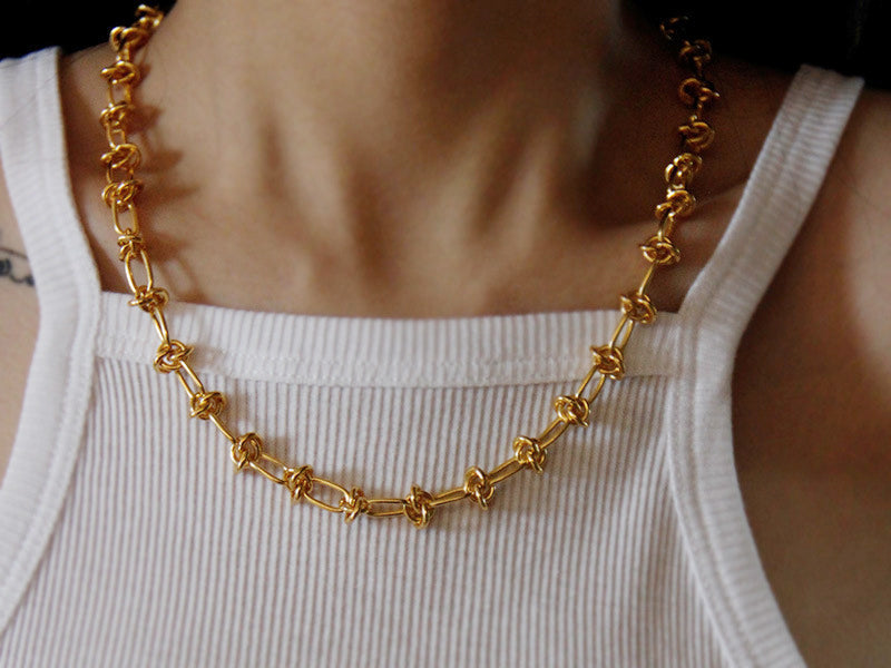 Knotted Necklace & Bracelet