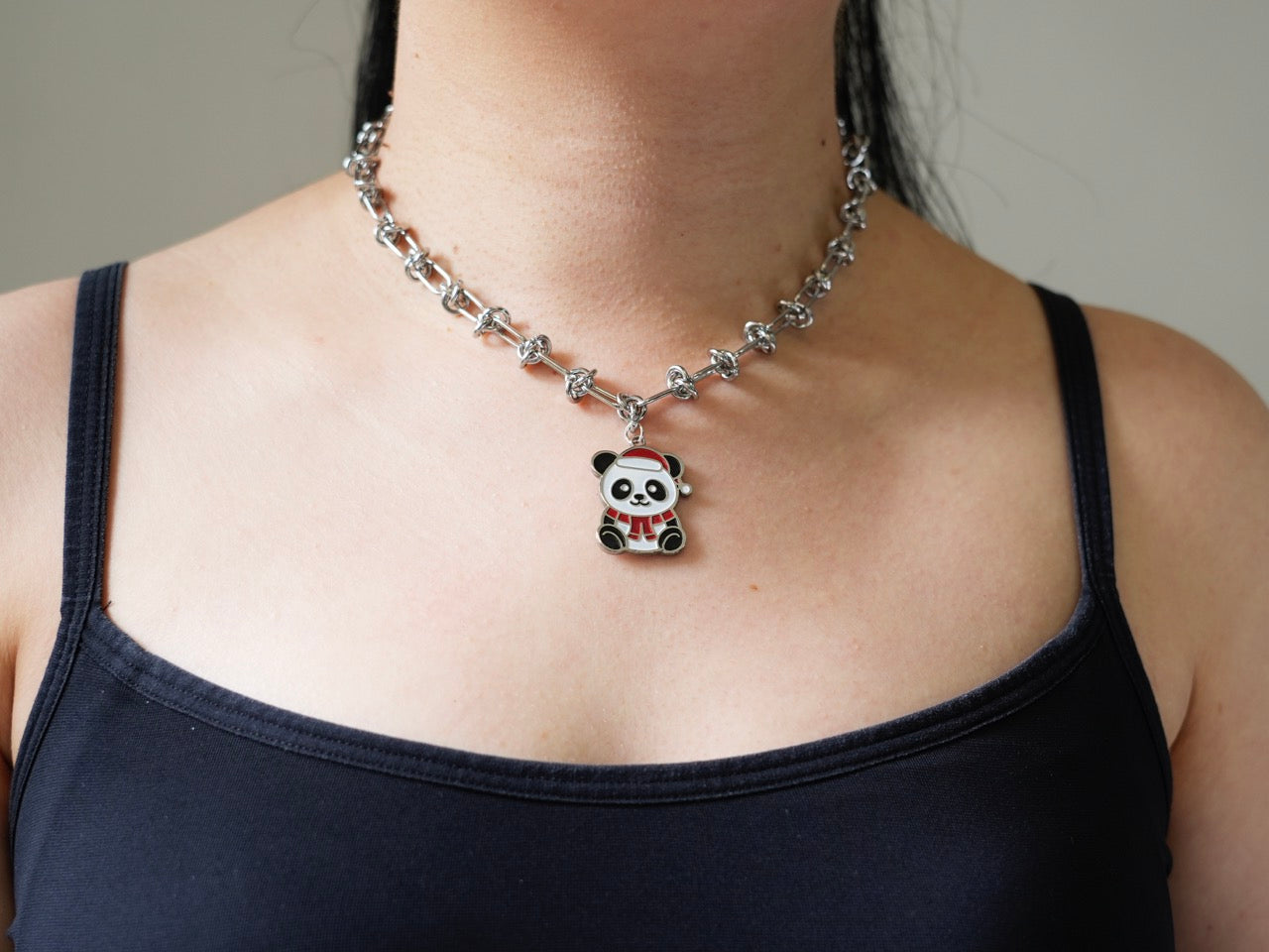 Christmas Panda Necklace - Panda Design
