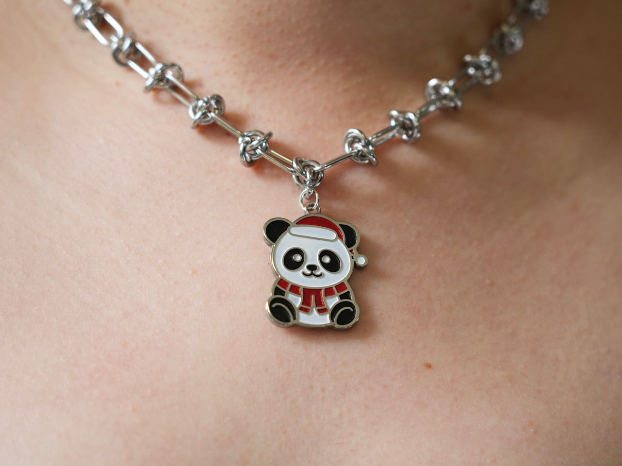 Christmas Panda Necklace - Panda Design