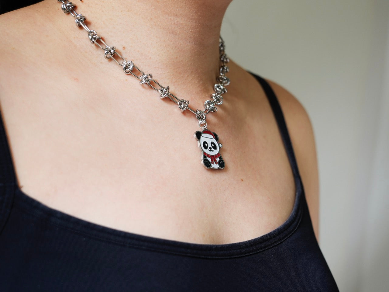 Christmas Panda Necklace - Panda Design