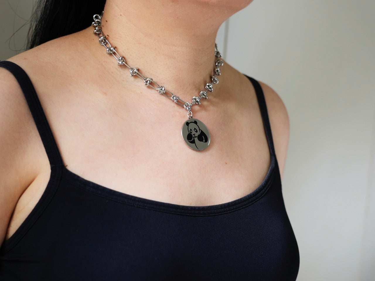Boxing Panda Necklace - Panda Design