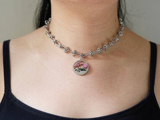 Mount Fuji Panda Necklace - Panda Design