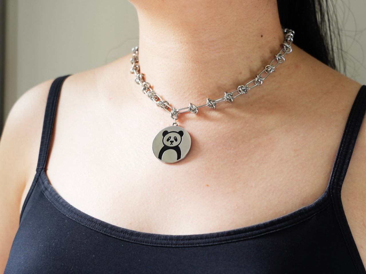 Mr. Panda Bean Necklace - Panda Design