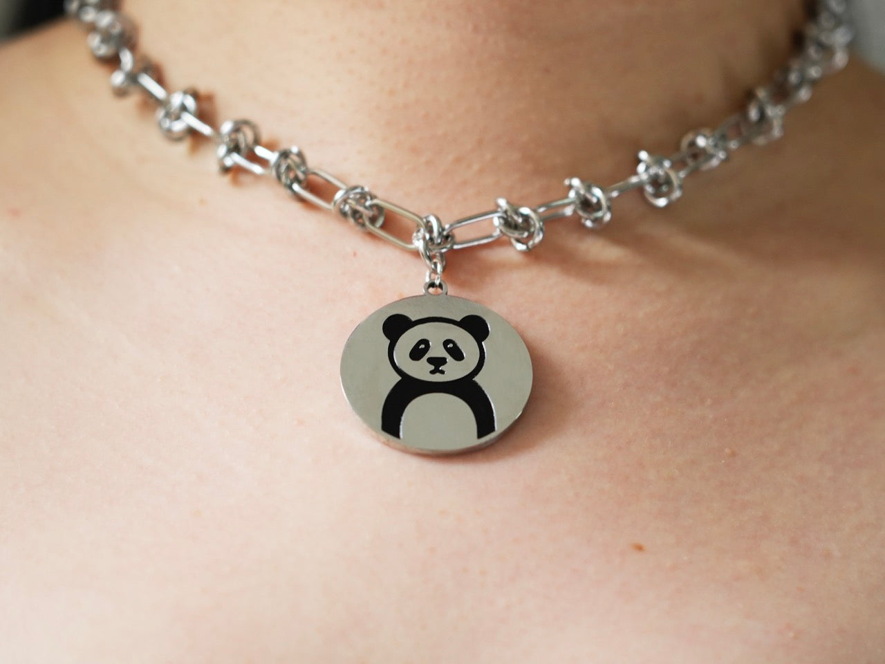 Mr. Panda Bean Necklace - Panda Design