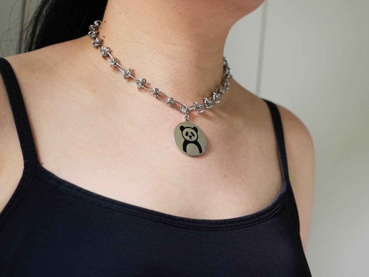Mr. Panda Bean Necklace - Panda Design