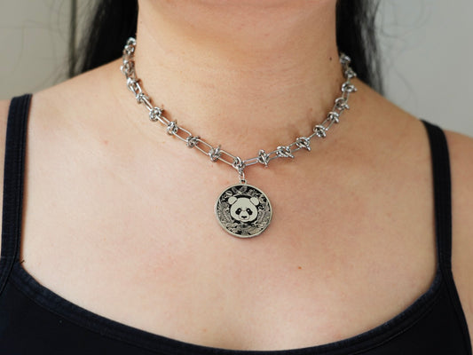 Panda & Phoenix Necklace - Panda Design