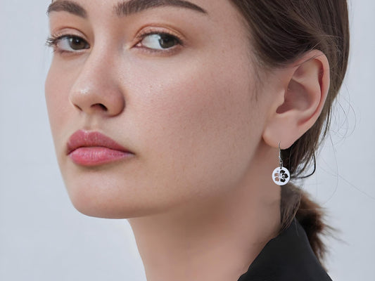 Sakura Cherry Blossom Panda Necklace and Earring Gift Set - Panda Design