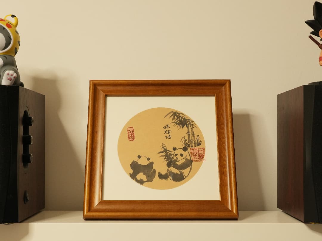 Pandas and Bamboo: Gavin's Enchanting Chinese Impressionist Ink Paintings