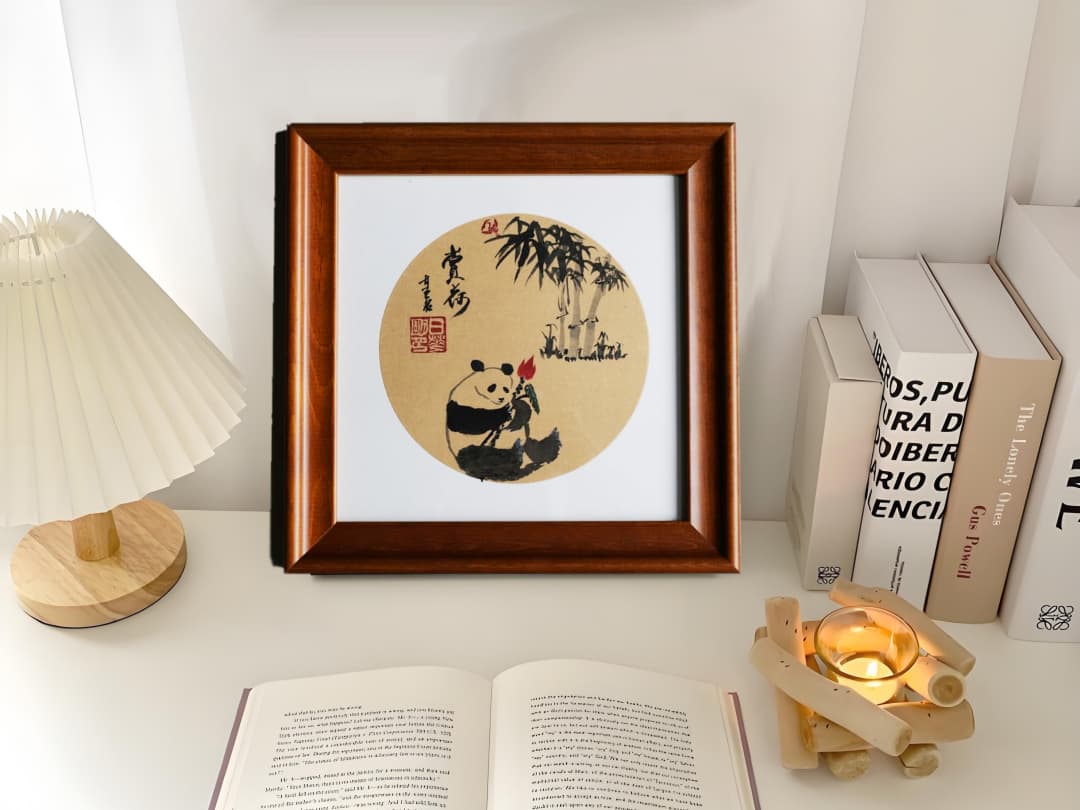 Panda Design Unveils Gavin's Chinese Impressionist Ink Paintings: "Pandas and Flowers"