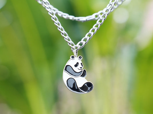 ung Fu Panda Necklace Plus - Cuban Chain-Panda Design