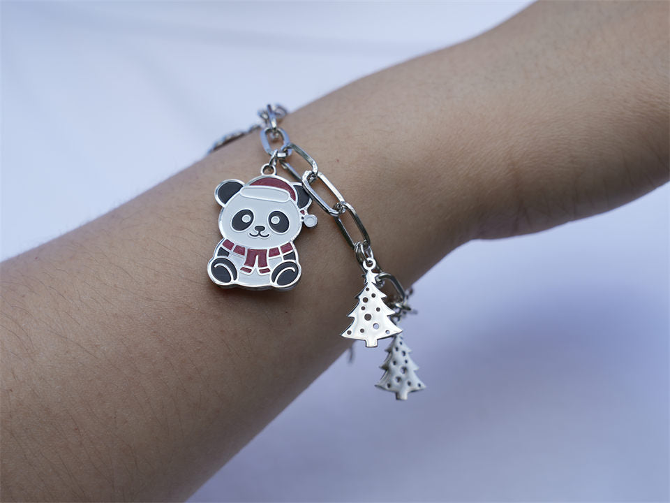 Christmas Red Riding Hood Panda Bracelet-Panda Design