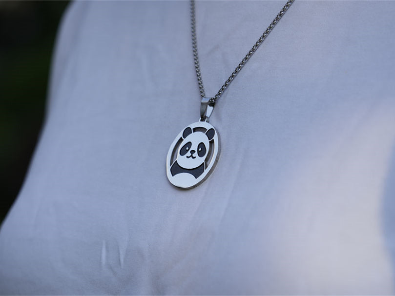 Hollow Panda Driving Necklace-Panda Design