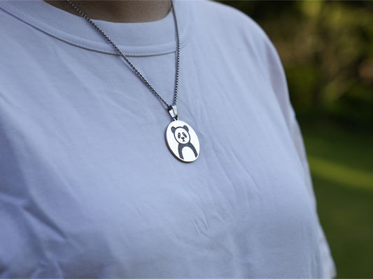 EMO Panda Necklace-Panda Design