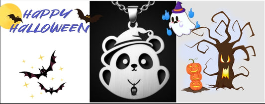 Halloween-Themed Panda Necklace