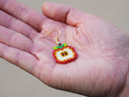 Handcrafted Bead Earrings-Pandas' Favorite Apple - Panda Design