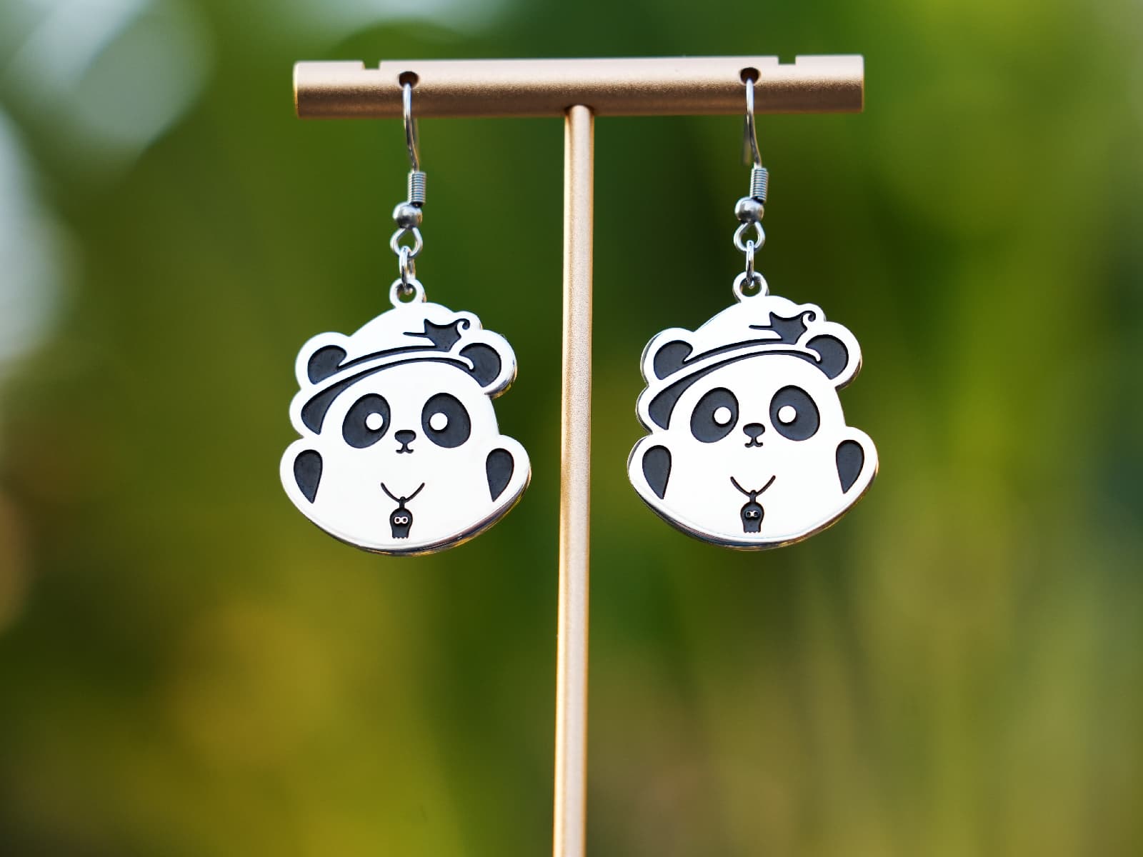 Little Devil Panda Earrings - Panda Design