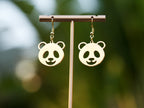 Hollow Panda Earrings-Golden - Panda Design
