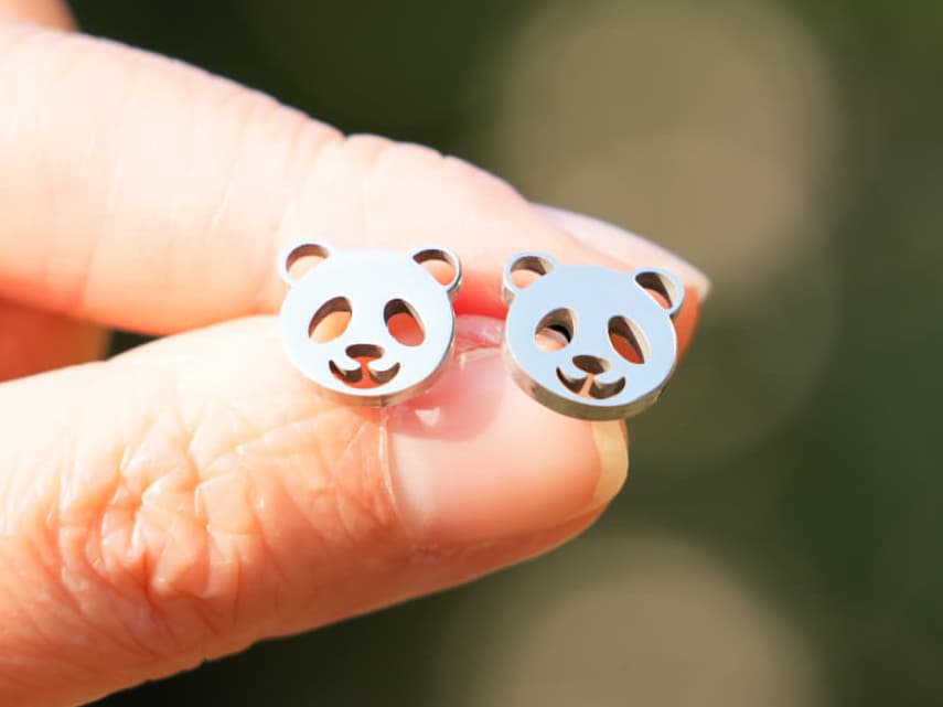 Mini Cute Panda Earrings - Panda Design