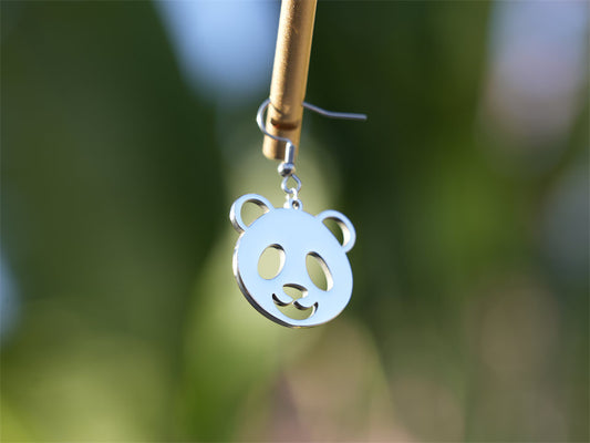 Hollow Panda Earring