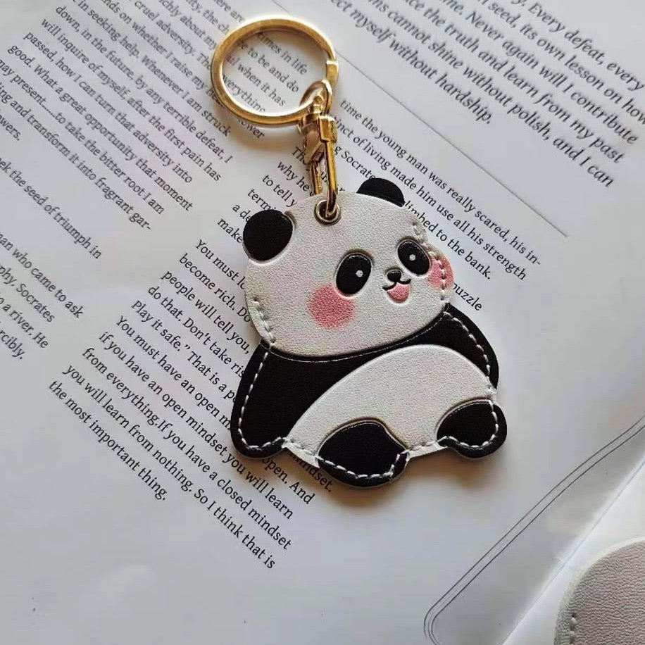 Cute Giant Panda PU Leather Charm - Panda Design
