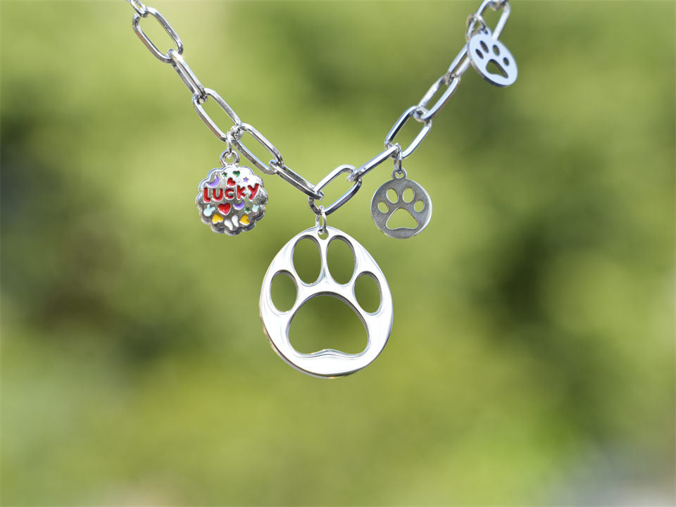 Lucky Panda Heart Paw Bracelet