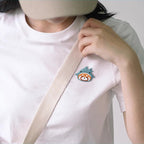 Embroidered Pins of a Cute Red Panda in a Hat - Panda Design