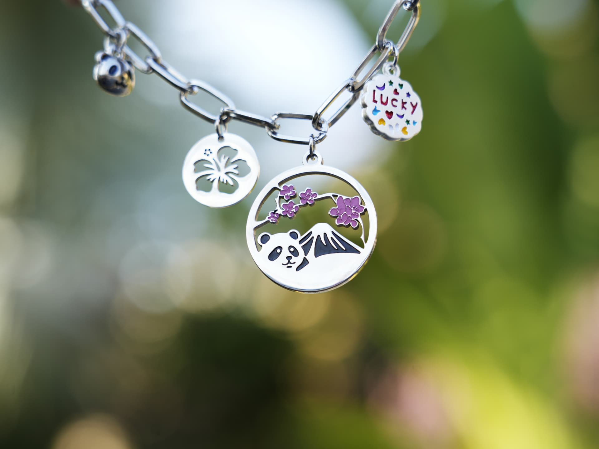 Lucky Mount Fuji Panda Bracelet - Panda Design