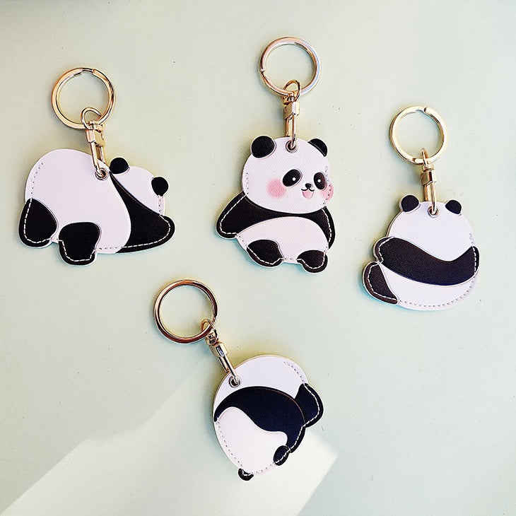 Cute Giant Panda PU Leather Charm - Panda Design