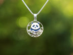 Panda & Celestial Bird Necklace - Panda Design