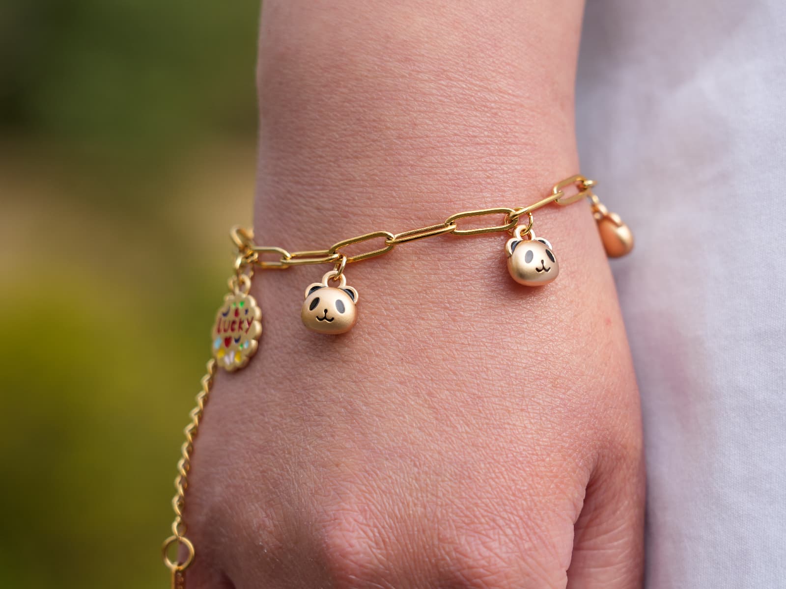Lucky Panda Kindergarten Bracelet-Golden - Panda Design