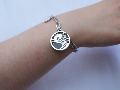 Lucky Panda Embracing the Statue of Liberty Bracelet