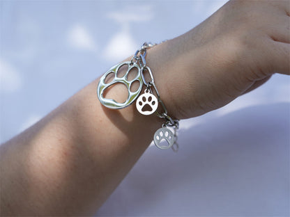 Lucky Panda Heart Paw Bracelet