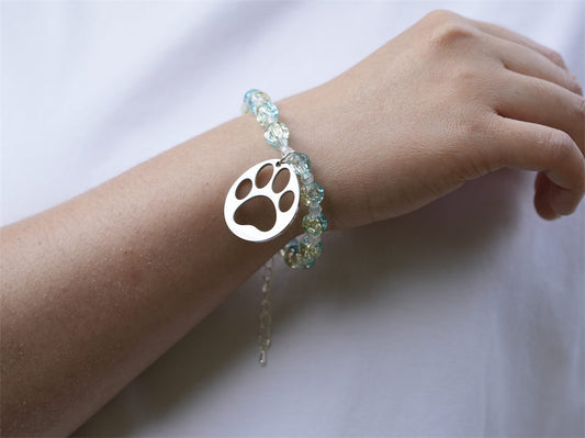 Handmade Beaded Panda Bracelet- Retreating into the Mountains and Rivers - Panda Design