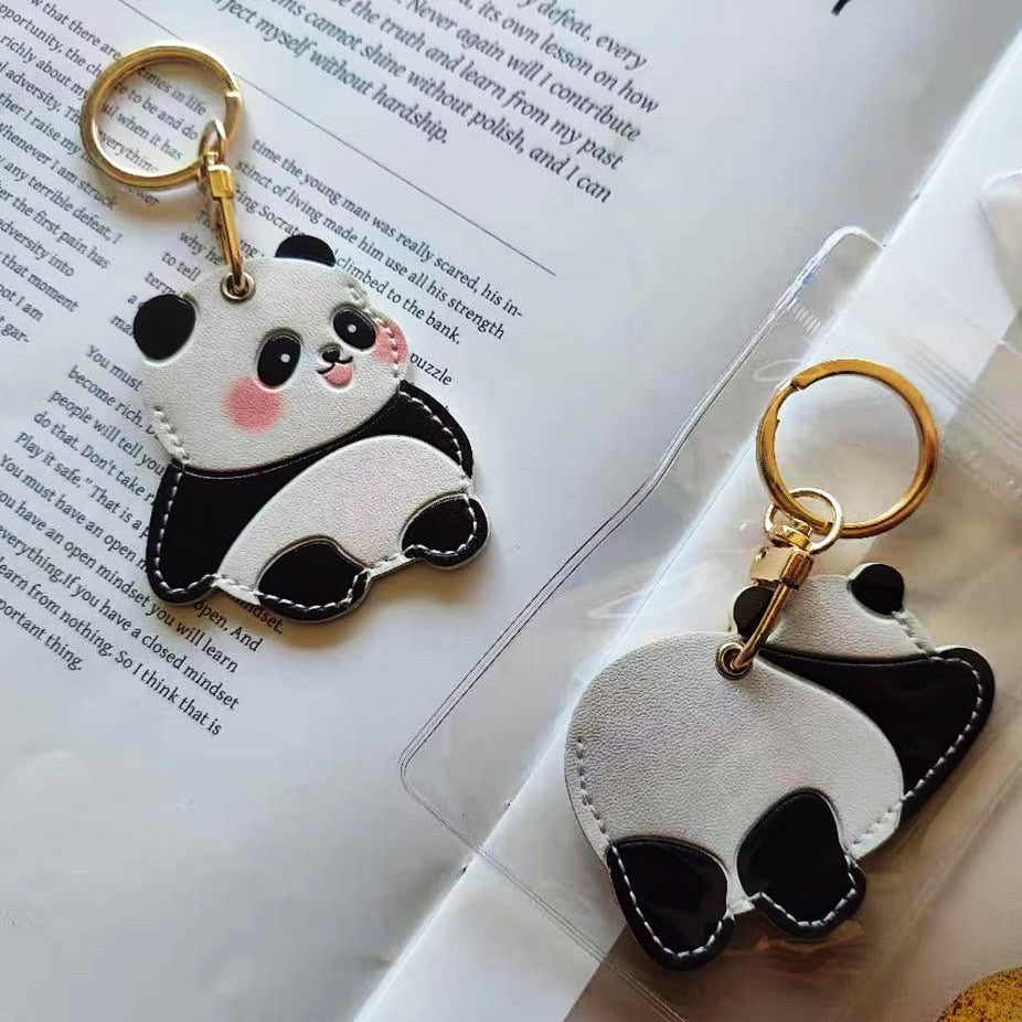 Cute Giant Panda PU Leather Charm - Panda Design