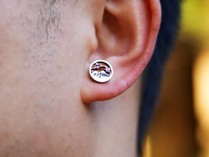 Mini Hollow Fujiyama Panda  Earring