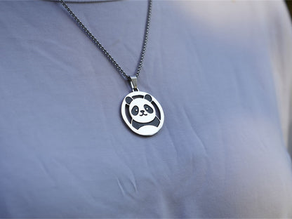 Hollow Panda Driving Necklace