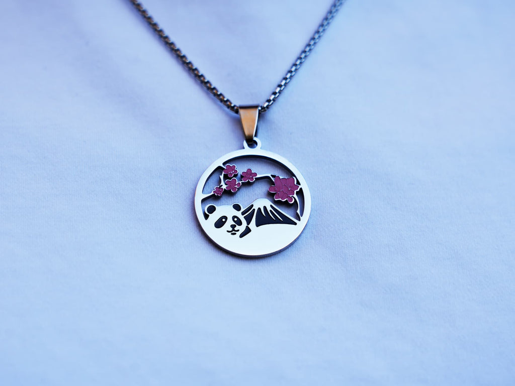Mount Fuji Panda Necklace - Panda Design