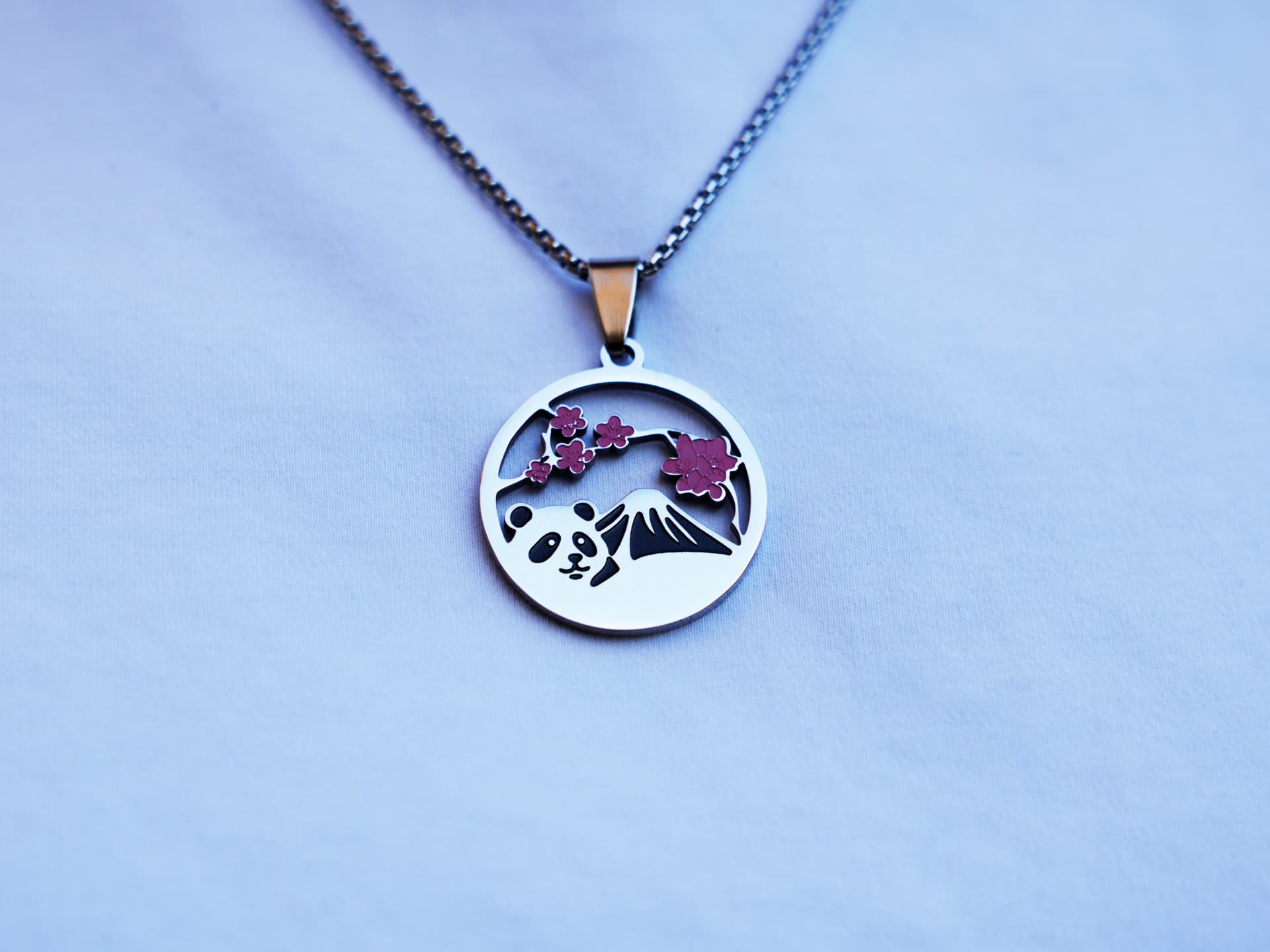 Mount Fuji Panda Necklace - Panda Design