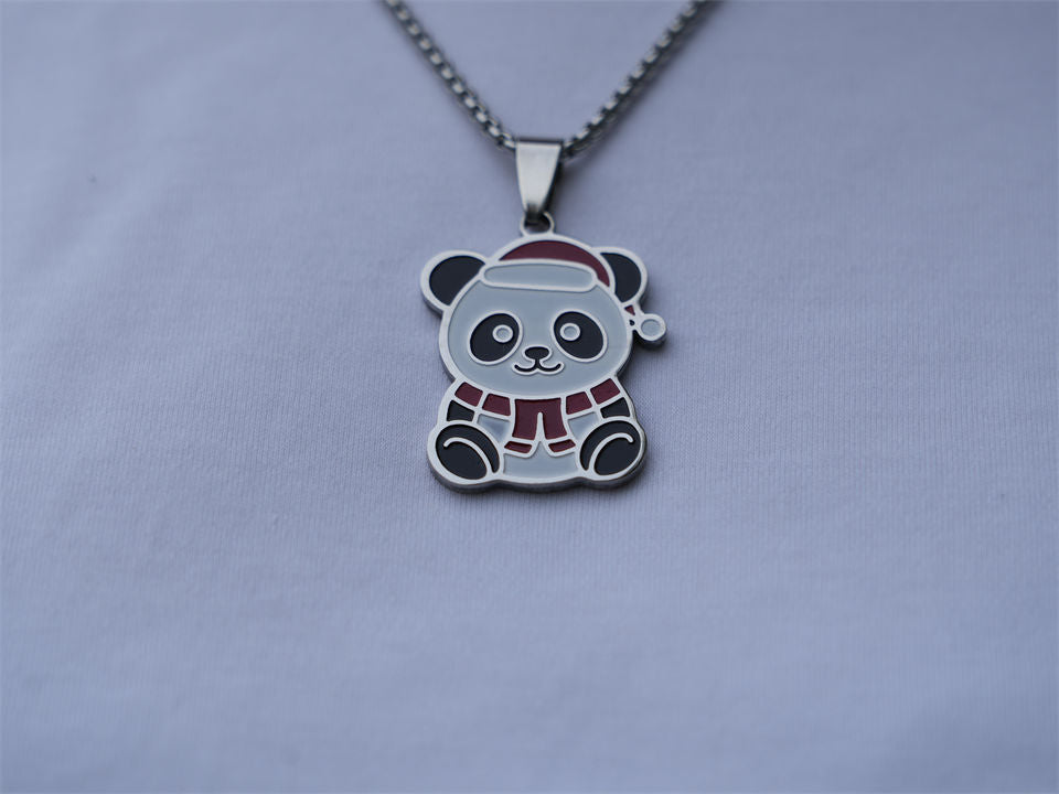 Christmas Panda Necklace - Panda Design