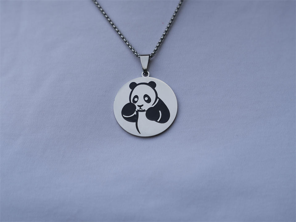 Boxing Panda Necklace - Panda Design