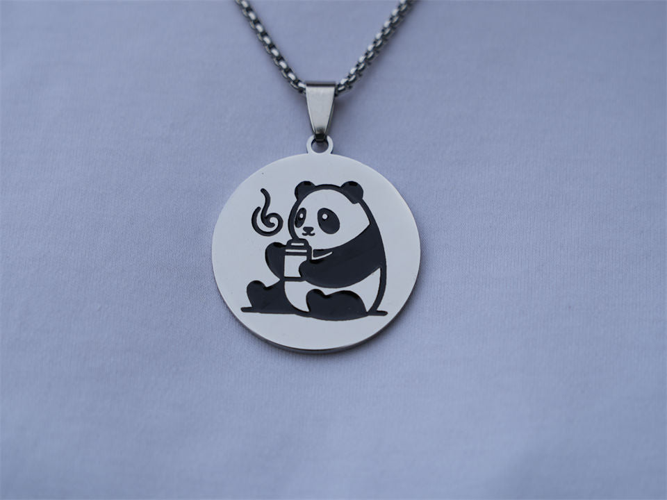 Panda's Coffee Moment necklace - Panda Design
