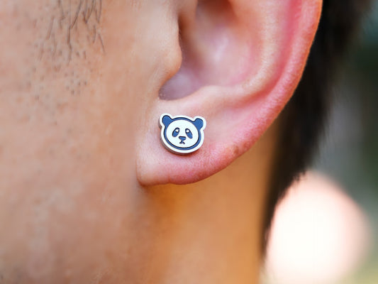 Mini EMO Panda Earrings - Panda Design