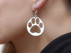 Panda Heartfelt Paw Earrings - Panda Design