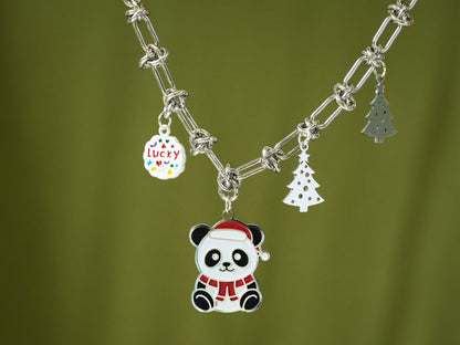 Lucky Christmas Panda Bracelet - Panda Design