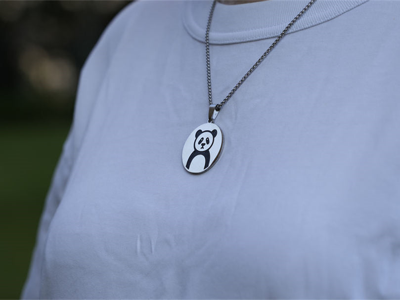 EMO Panda Necklace - Panda Design