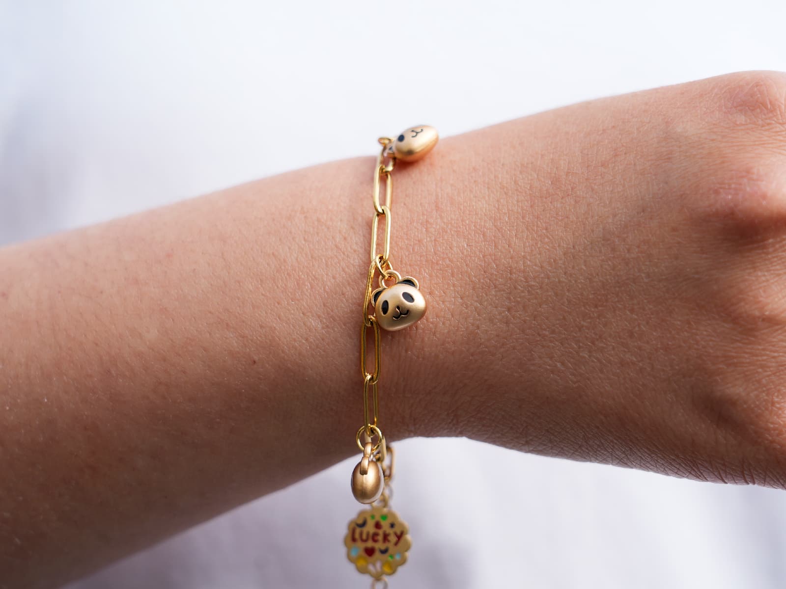 Lucky Panda Kindergarten Bracelet-Golden - Panda Design