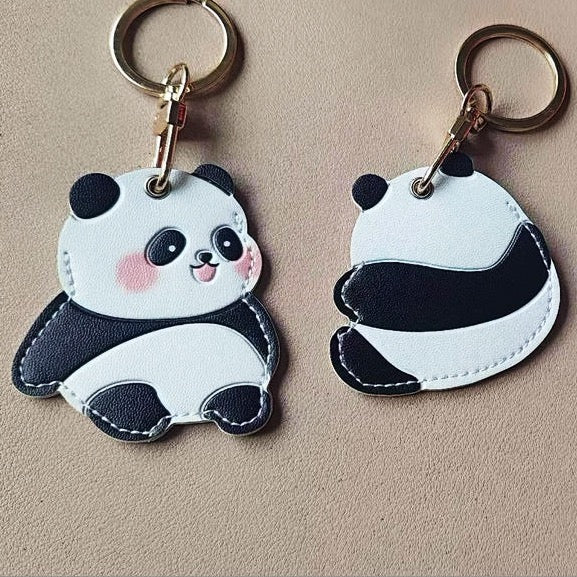 Cute Giant Panda PU Leather Charm - Panda Design